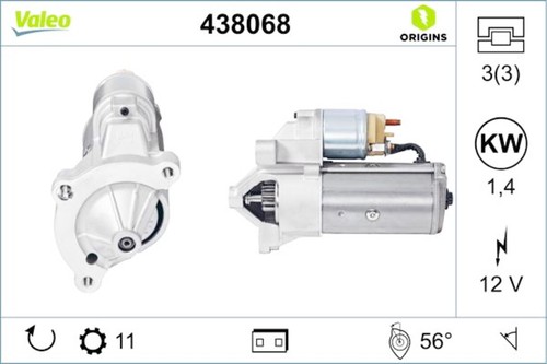 Valeo starter 2 8l - valeo,